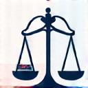 Icono de asesoría legal y tributaria: balanza de la justicia y calculadora